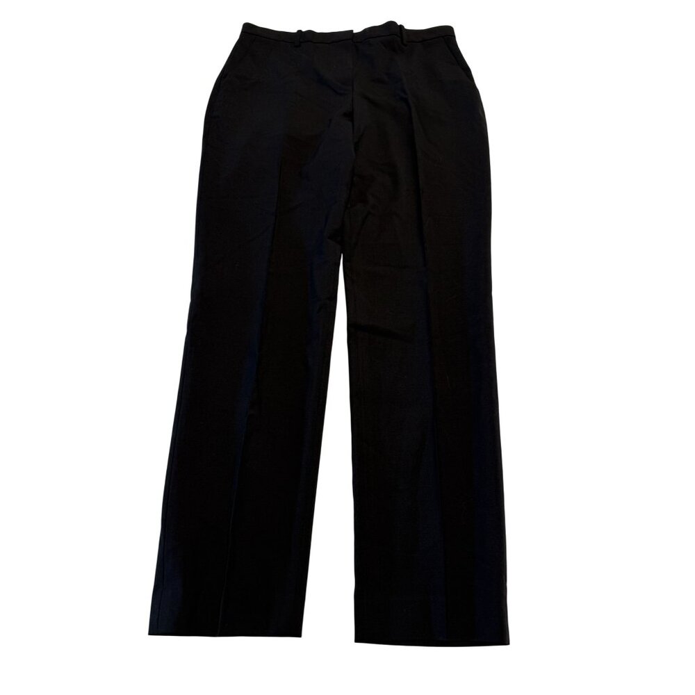 Theory Treeca Black Good Wool Full Length Dress Pants Trousers Women's Size 8